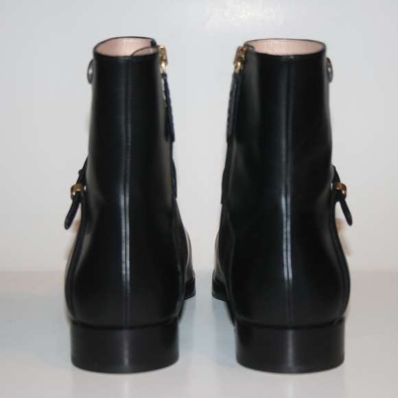 Gucci GG Black Women's Ankle Boots Booties - Picture 5 of 6